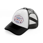 faith family freedom-01-black-and-white-trucker-hat