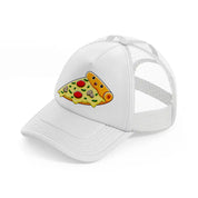 pizza white trucker hat