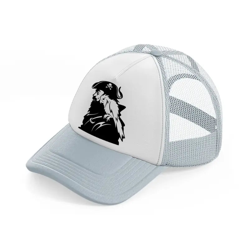 pirate with cacatua grey trucker hat