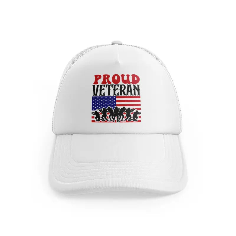 proud veteran-01-white-trucker-hat