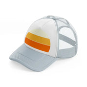 sun retro grey trucker hat