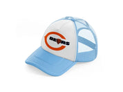 chicago bears logo-sky-blue-trucker-hat