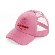 summer lovin pink trucker hat