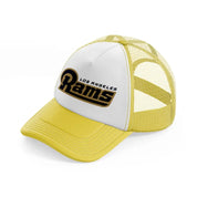 los angeles rams classic-yellow-trucker-hat