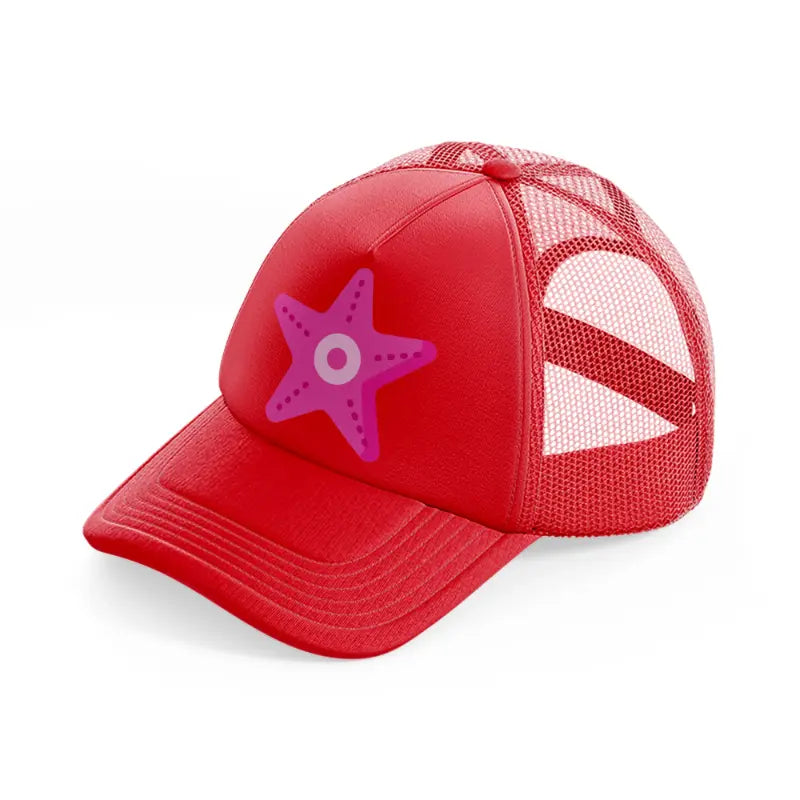 sea-star-red-trucker-hat