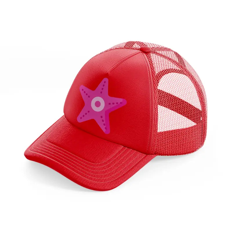 sea star red trucker hat