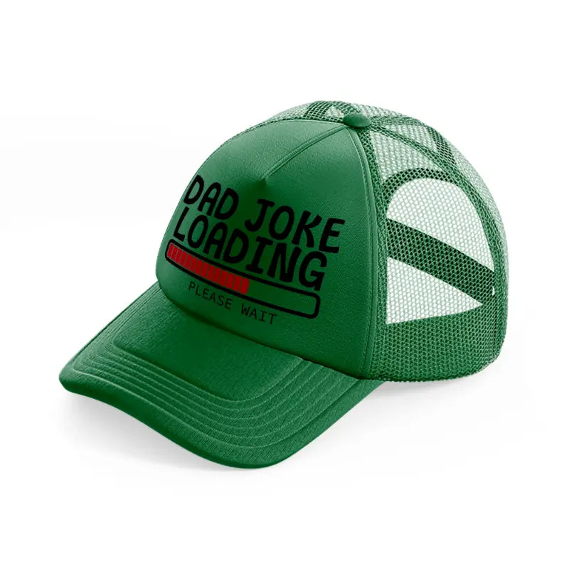dad joke loading please wait red-green-trucker-hat
