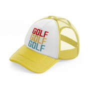golf color-yellow-trucker-hat