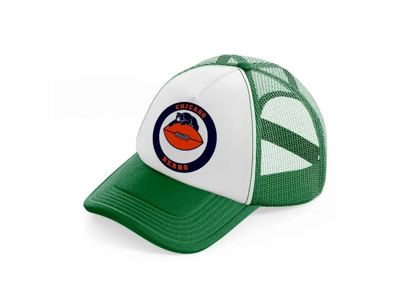 chicago bears circle-green-and-white-trucker-hat