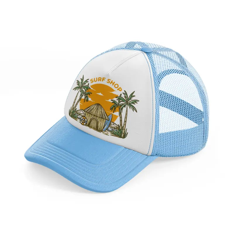 surf shop-sky-blue-trucker-hat