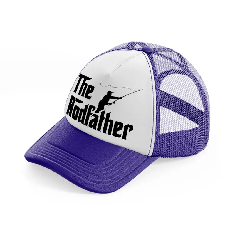 the rodfather purple trucker hat