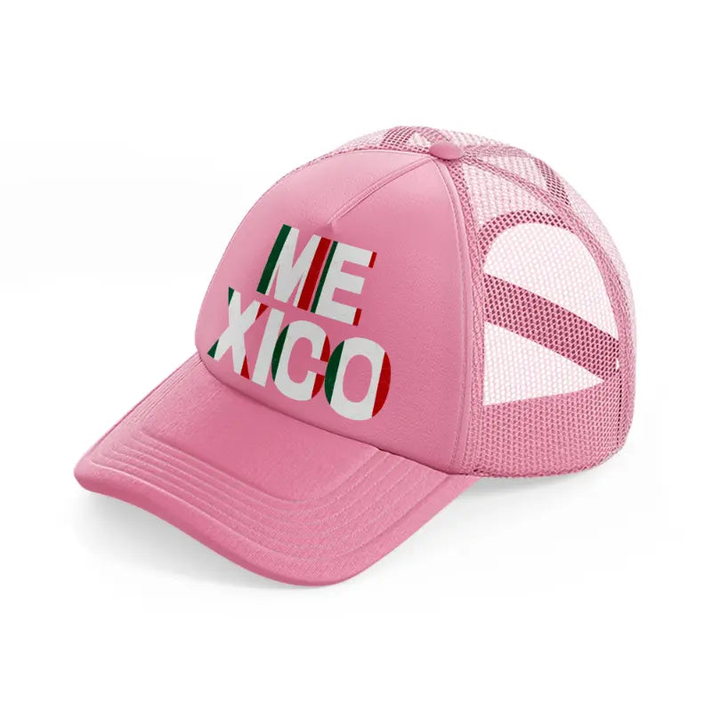 mexico text-pink-trucker-hat