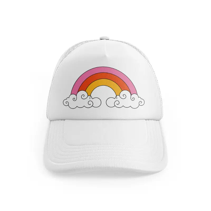 retro elements-70-white-trucker-hat