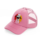 kansas city chiefs mouth-pink-trucker-hat