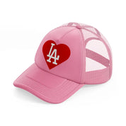 los angeles dodgers lover-pink-trucker-hat