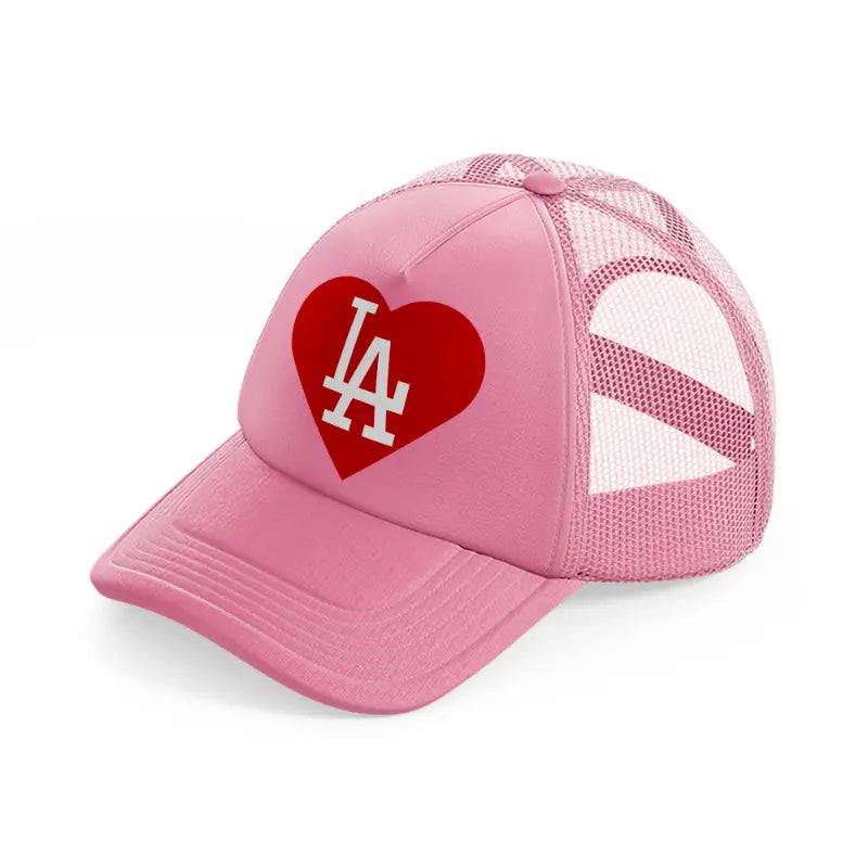 los angeles dodgers lover pink trucker hat