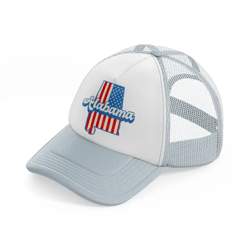 alabama flag-grey-trucker-hat
