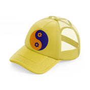 groovy 60s retro clipart transparent 11 gold trucker hat