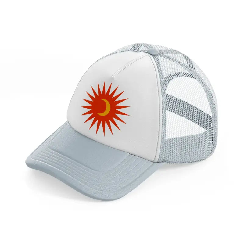 groovy 60s retro clipart transparent 07 grey trucker hat