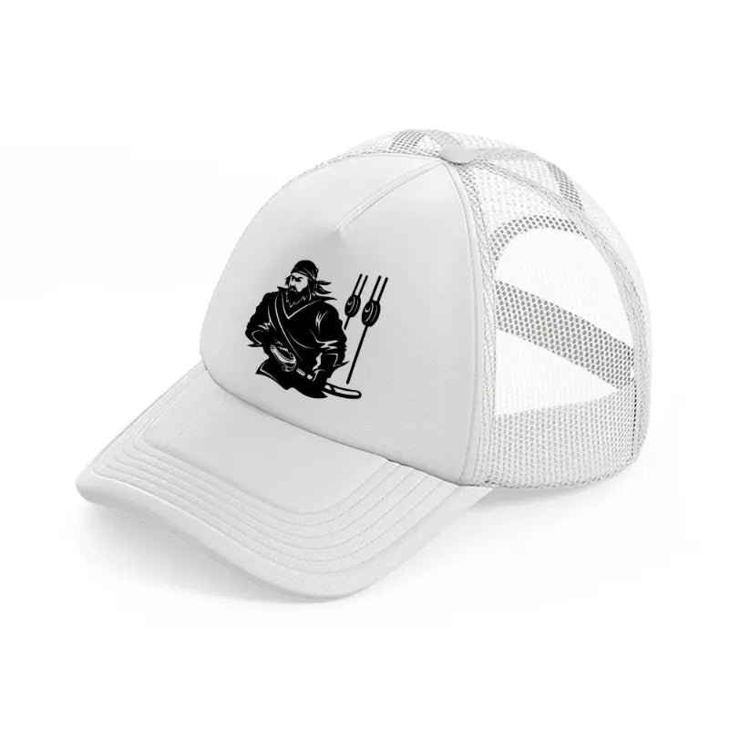 pirate crew vector white trucker hat