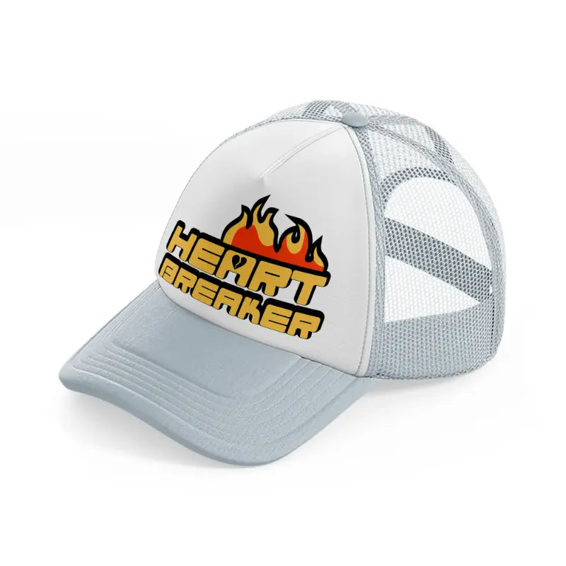 heart breaker grey trucker hat