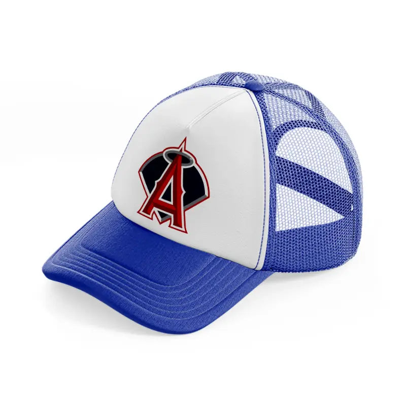 los angeles angels modern-blue-and-white-trucker-hat