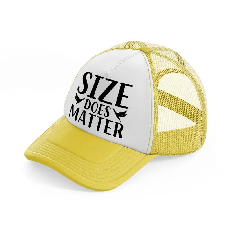 size does matter-yellow-trucker-hat