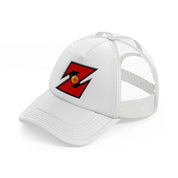 dragonball emblem white trucker hat