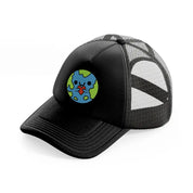earth love-black-trucker-hat