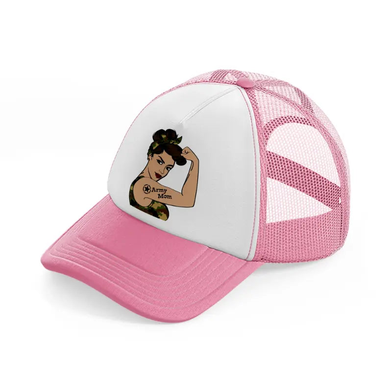 army mom-pink-and-white-trucker-hat