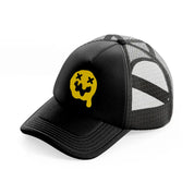 knock out melting yellow-black-trucker-hat