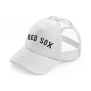 red sox-white-trucker-hat