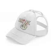 bride white trucker hat