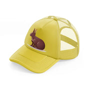 020 rabbit gold trucker hat