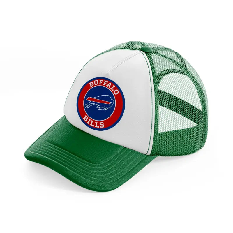 buffalo bills logo-green-and-white-trucker-hat