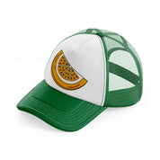 retro elements 40 green and white trucker hat