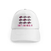 24 white trucker hat