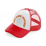 retro elements 111 red and white trucker hat