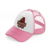 arizona diamondbacks pink and white trucker hat