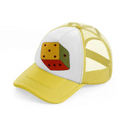 groovy elements 56 yellow trucker hat