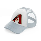 arizona diamondbacks classic grey trucker hat