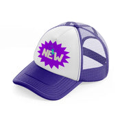 new purple trucker hat