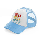 golf color-sky-blue-trucker-hat
