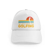 I'd Rather Be Golfing Retrowhitefront-view