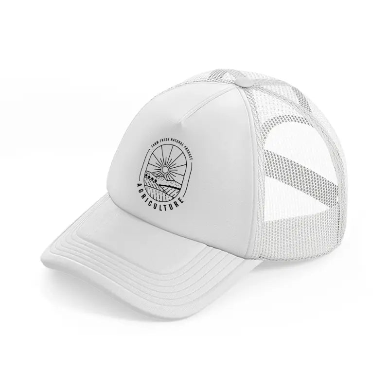 farm fresh natural product agriculture-white-trucker-hat