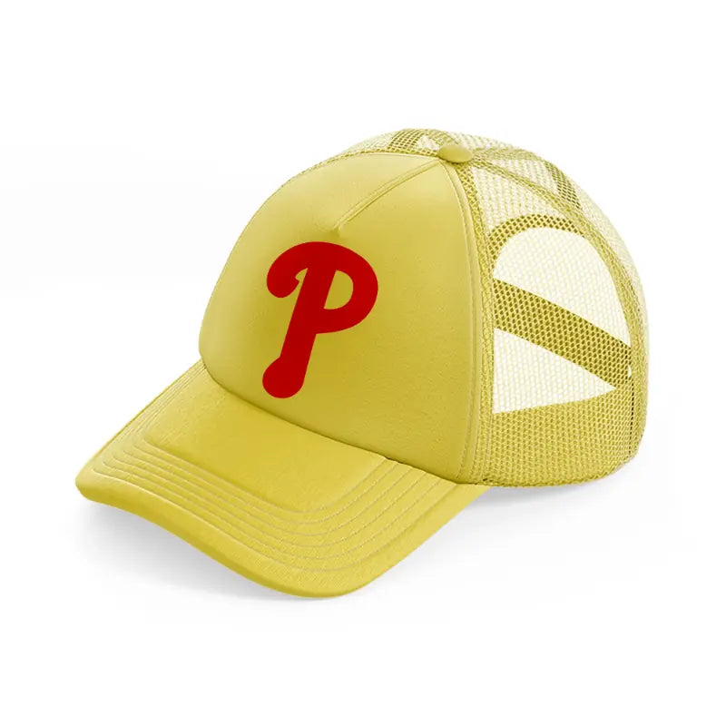 philadelphia phillies emblem-gold-trucker-hat