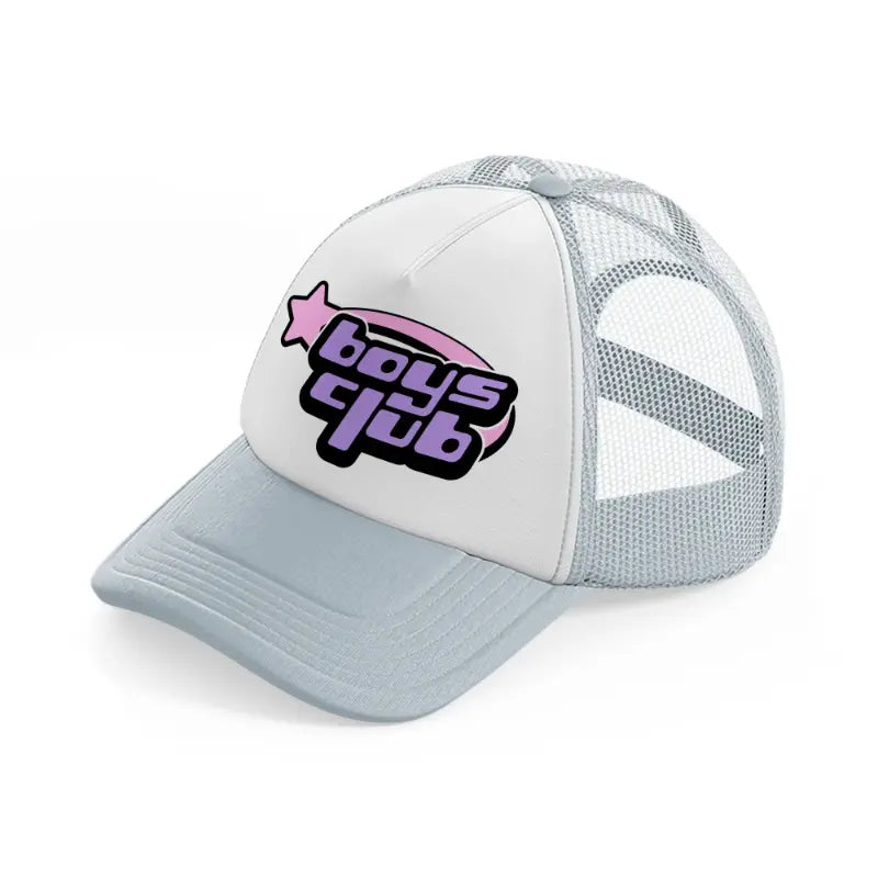 boys club-grey-trucker-hat