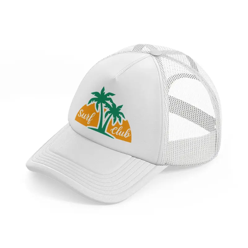 surf club-white-trucker-hat