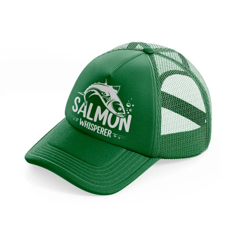 salmon whisper green trucker hat