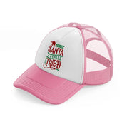 dear santa i really tried-pink-and-white-trucker-hat